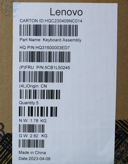 Lenovo Yoga 7 14ARP8 Palmrest Cover Touchpad Keyboard Bulgarian 5CB1L50245
