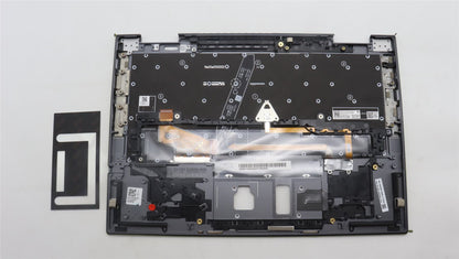 Lenovo ThinkPad X1 8th Gen Keyboard Palmrest Top Cover US Euro Grey 5M11H62249