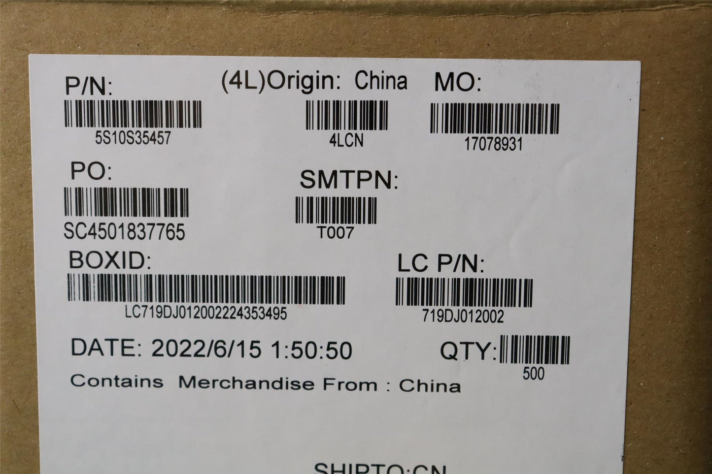 Lenovo SCREW Screw L82TK M2X2.7 OD4.0 T0.5 5S10S35457