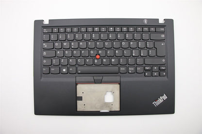 Lenovo ThinkPad T490s Keyboard Palmrest Top Cover Italian Black Backlit 02HM219