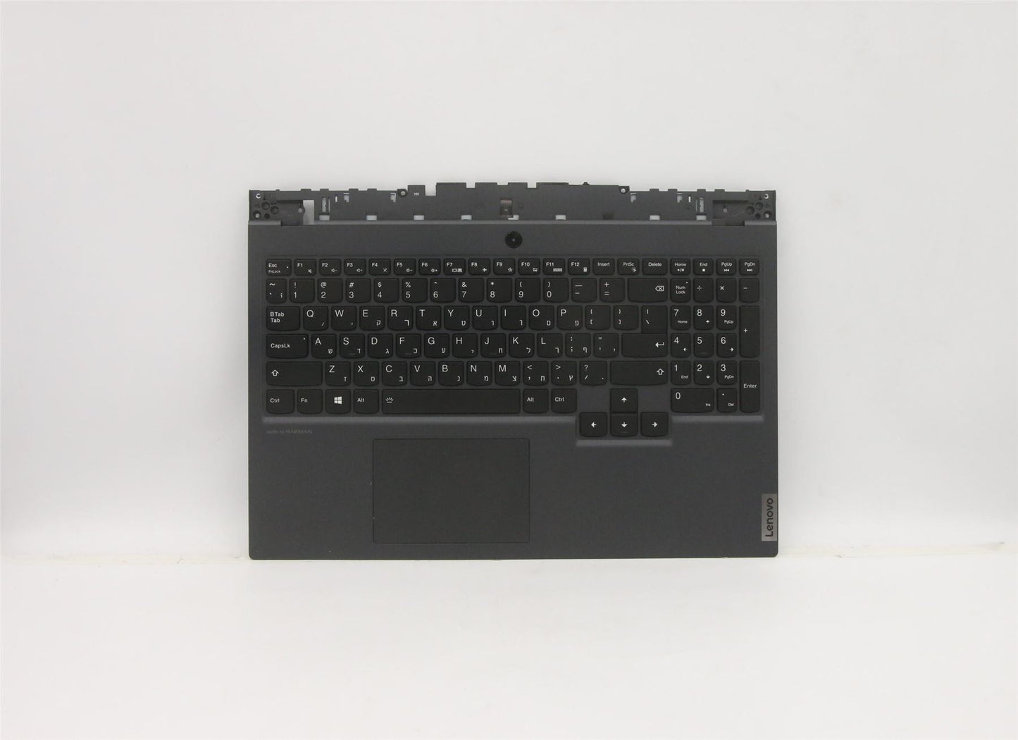 Lenovo Legion 5 15ARH05 Palmrest Cover Touchpad Keyboard Hebrew Grey 5CB0Z27709