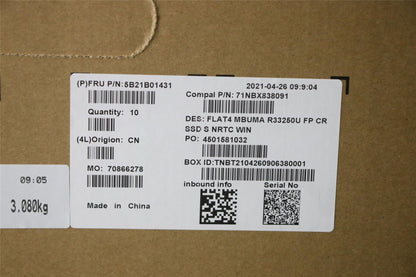 Lenovo MB C82FJ WINR33250U_UMAFPCRSSDS 5B21B01431
