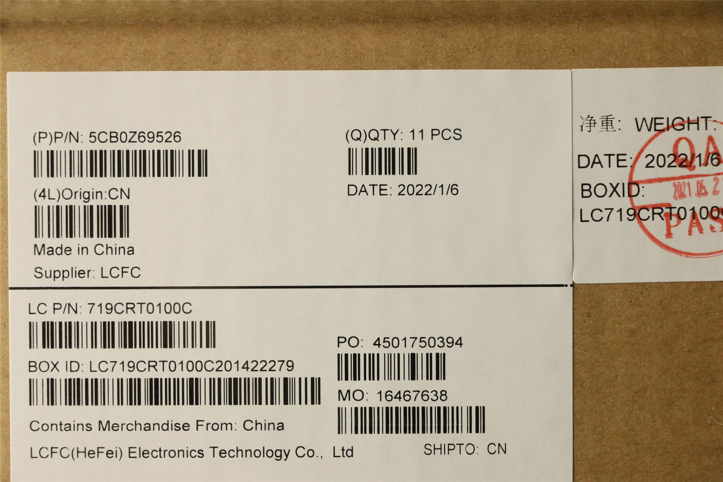 Lenovo FRU COVER T14G2_D_COVER_EM160 NE 5CB0Z69526