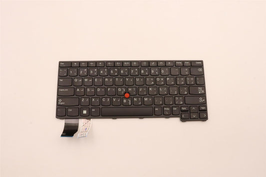Lenovo ThinkPad L13 Gen 4 Keyboard Arabic Black Backlit 5N21H76952