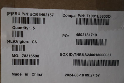 Lenovo UpperCaseASM_BEL C 83FD WH RGB 5CB1N62157