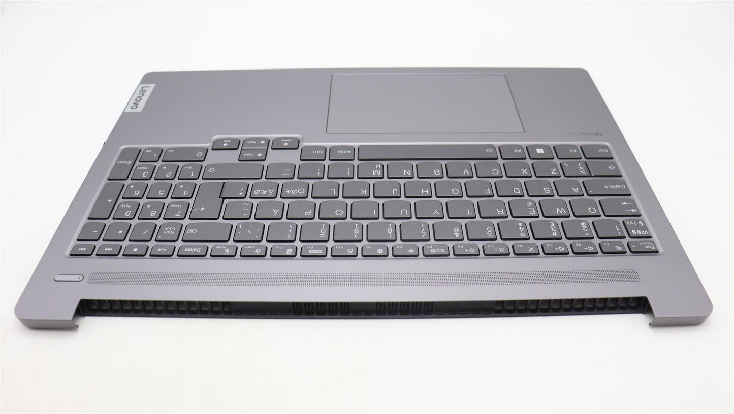 Lenovo IdeaPad 5 16APH8 Palmrest Cover Touchpad Keyboard Nordic Grey 5CB1L79702