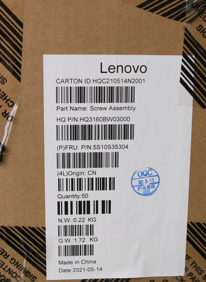 Lenovo SCREW Screw Pack H 82L9 5S10S35304