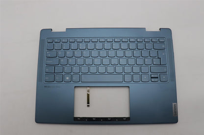 Lenovo Yoga 7 14IRL8 Keyboard Palmrest Top Cover UK Tidal Teal 5CB1L40869