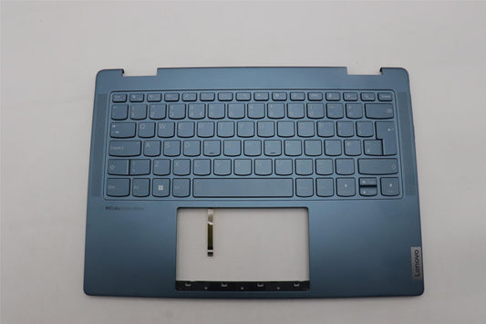 Lenovo Yoga 7 14IRL8 Keyboard Palmrest Top Cover UK Tidal Teal 5CB1L40869