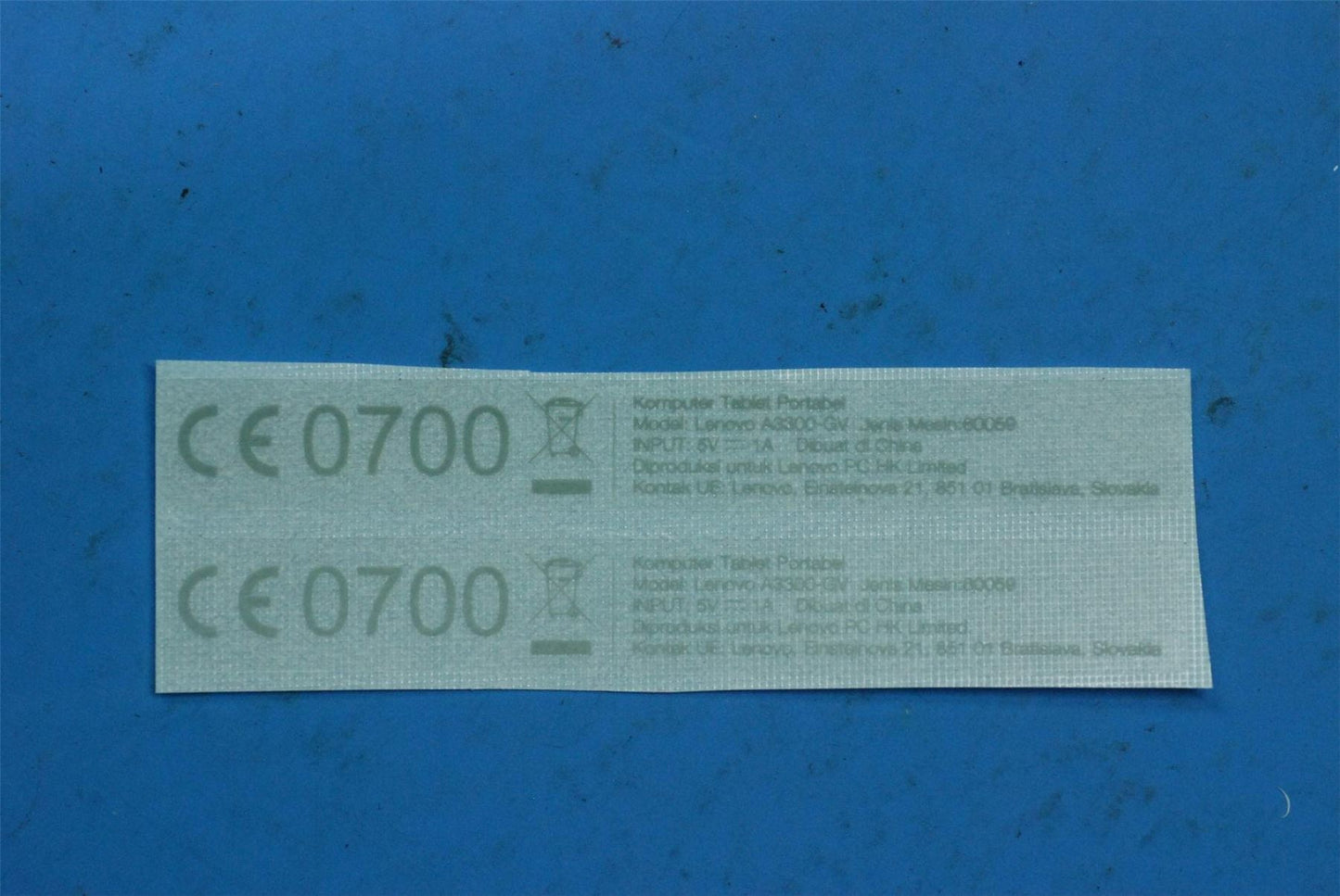 Lenovo A3300 Label_HV(UA)&*HQ60401089000 CS 5L19A6N4SB