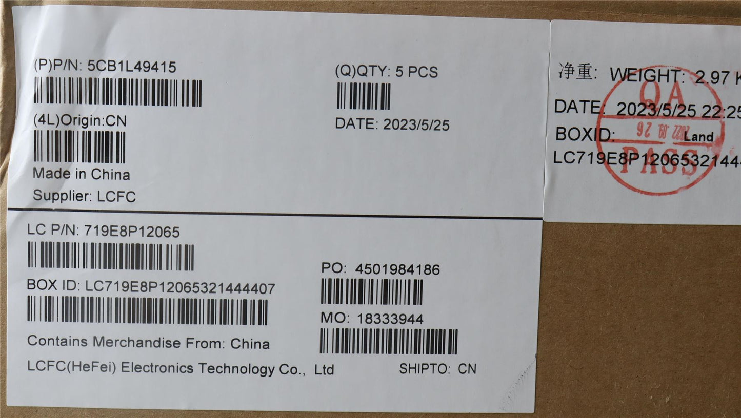 Lenovo Upper Case ASM_ITA L82X6 NFP AG BL 5CB1L49415