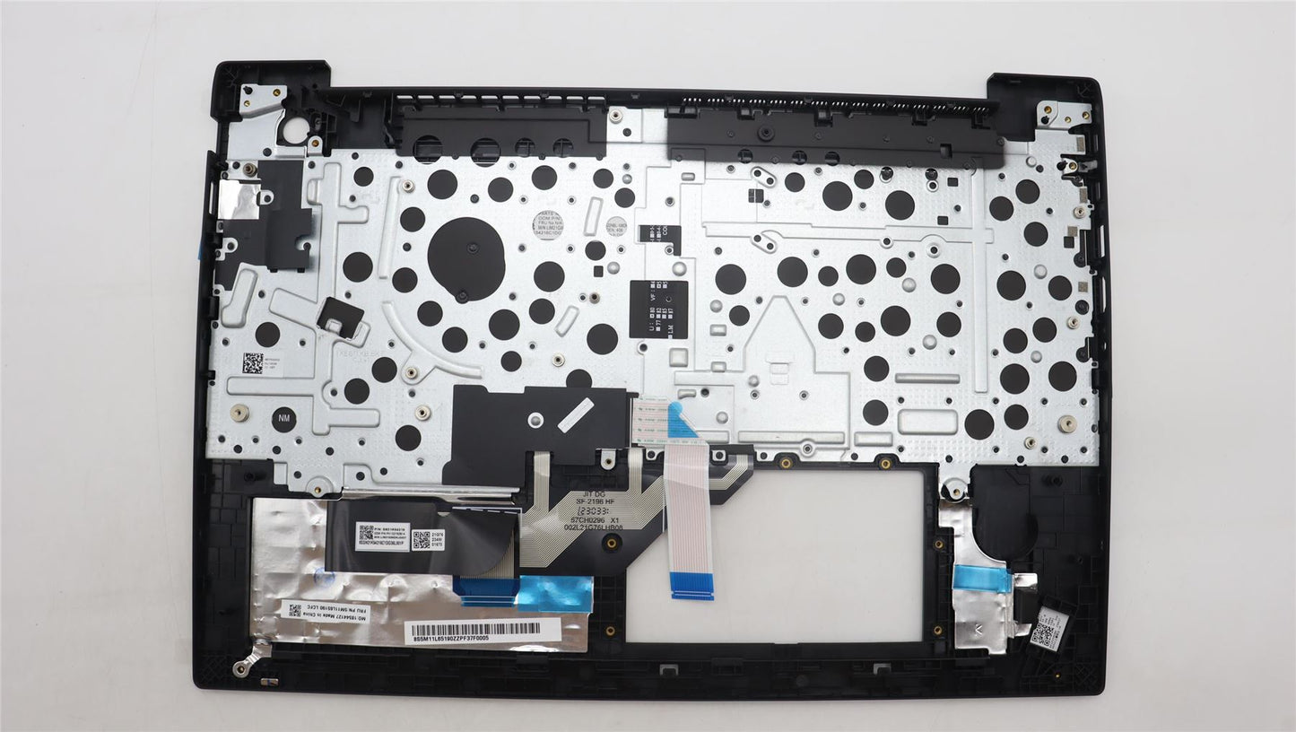 Lenovo ThinkPad E16 Gen 1 Keyboard Palmrest Top Cover Danish Black 5M11L65190