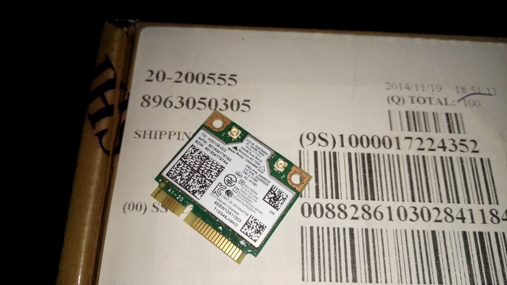 Lenovo 7260 2x2AC+BT HMC V2 WiFi WLAN PCIe PCI Intel Board 20200555
