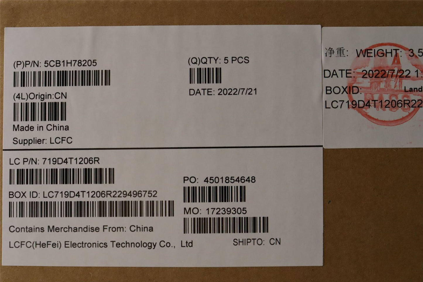 Lenovo IdeaPad 3 15IAU7 Palmrest Cover Touchpad Keyboard US Euro 5CB1H78205