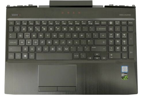 HP Omen 15-DC Palmrest Touchpad Cover Keyboard UK Black Backlit L24370-031