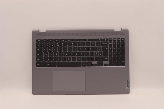 Lenovo Flex IP 3 15IJL7 Palmrest Cover Touchpad Keyboard UK Grey 5CB1H24856