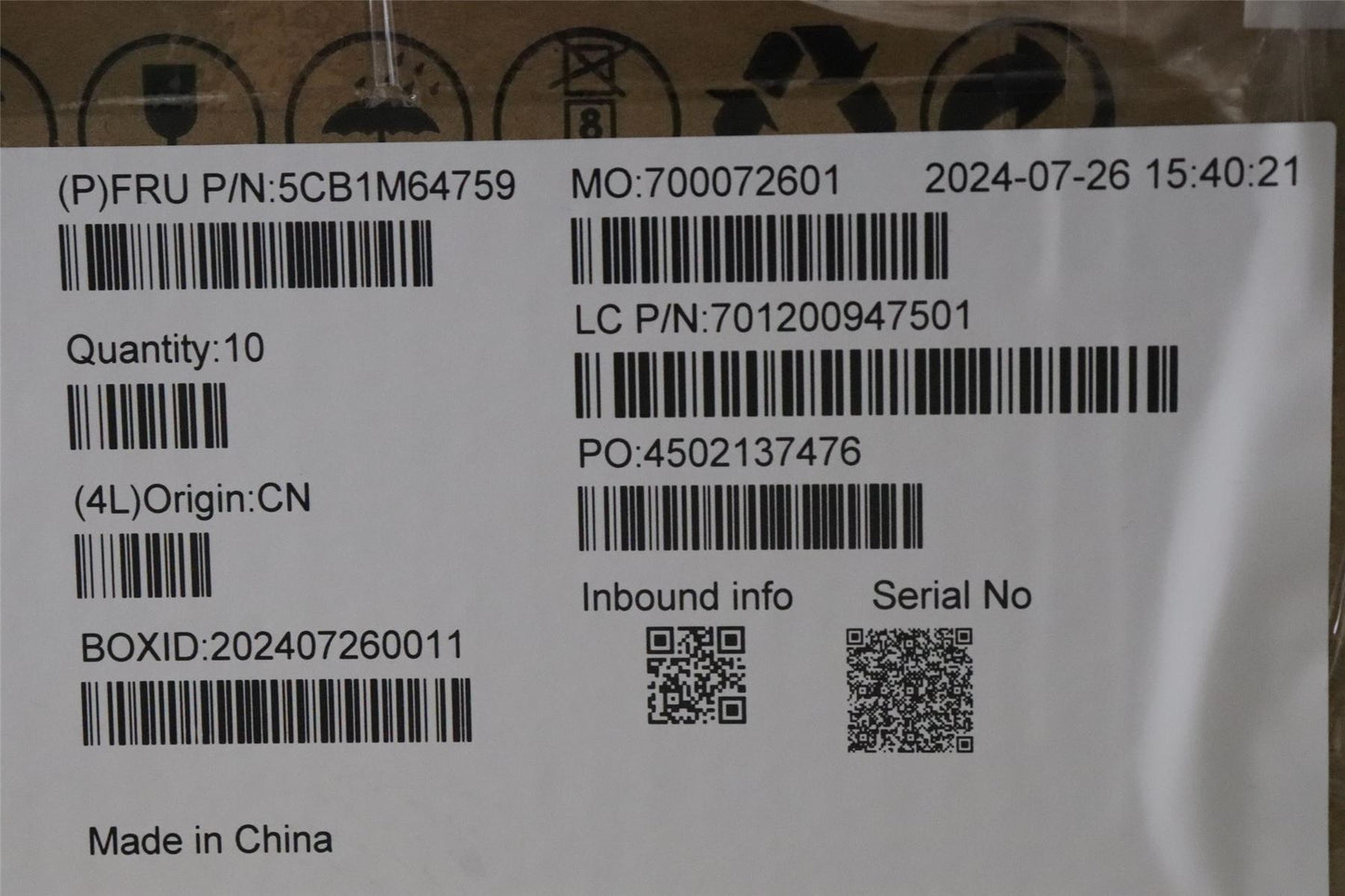 Lenovo Upper Case ASM_FRA W/O PEN WT 82XK 5CB1M64759