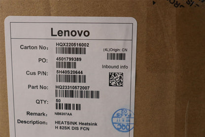 Lenovo Thermal module H 82SK DIS FCN 5H40S20644