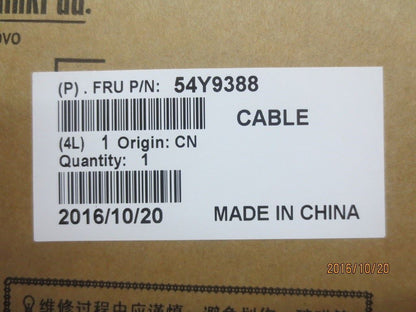Lenovo Fru, side control cable with 54Y9388