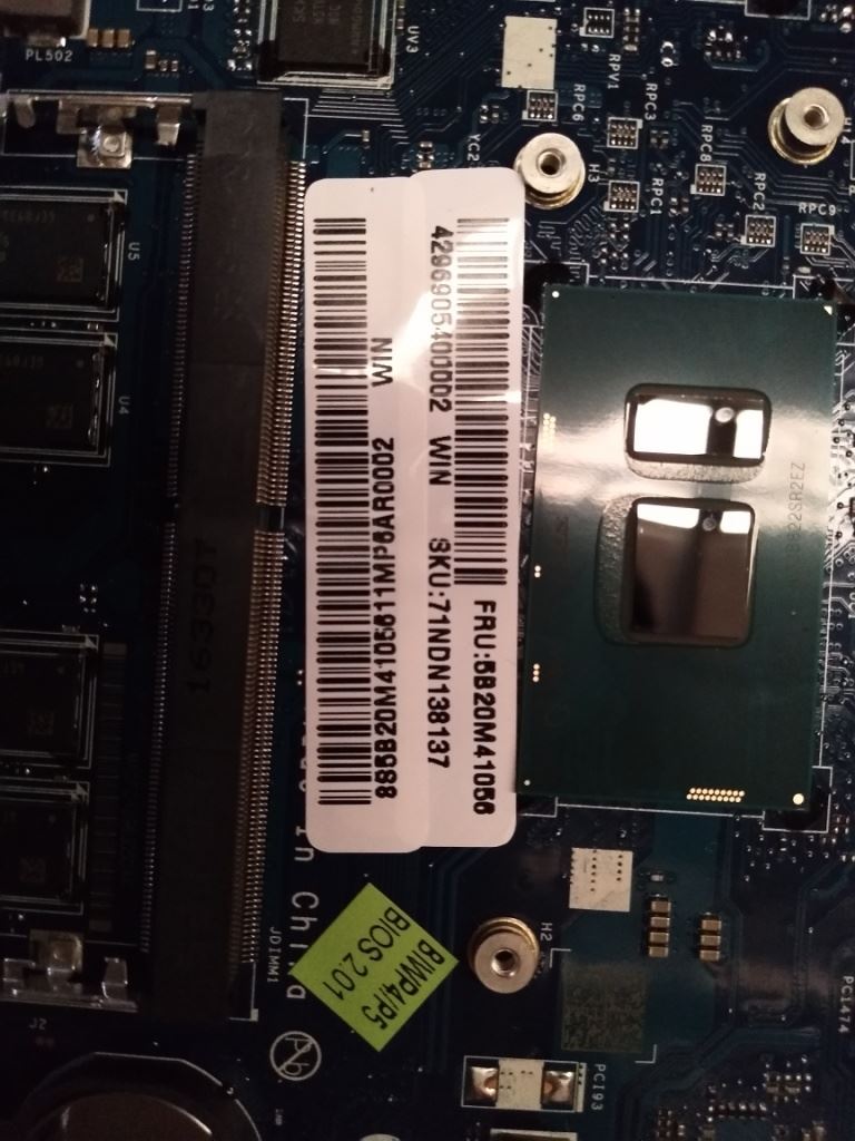 Lenovo IdeaPad 110-15ISK Motherboard Mainboard DIS intelI76500U 4G 5B20M41056
