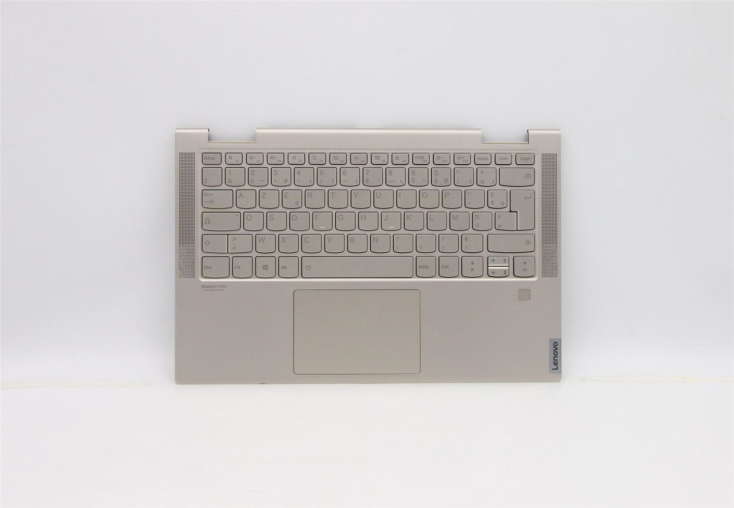 Lenovo Yoga C740-14IML Keyboard Palmrest Top Cover French Silver 5CB0U43989