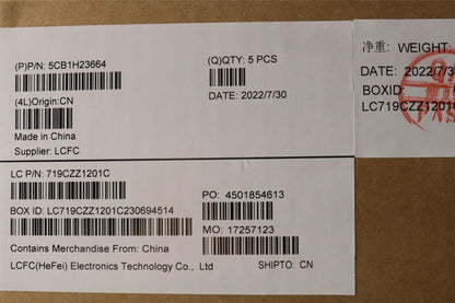 Lenovo 5 15IAH7 Palmrest Cover Touchpad Keyboard UK Storm Grey 5CB1H23664