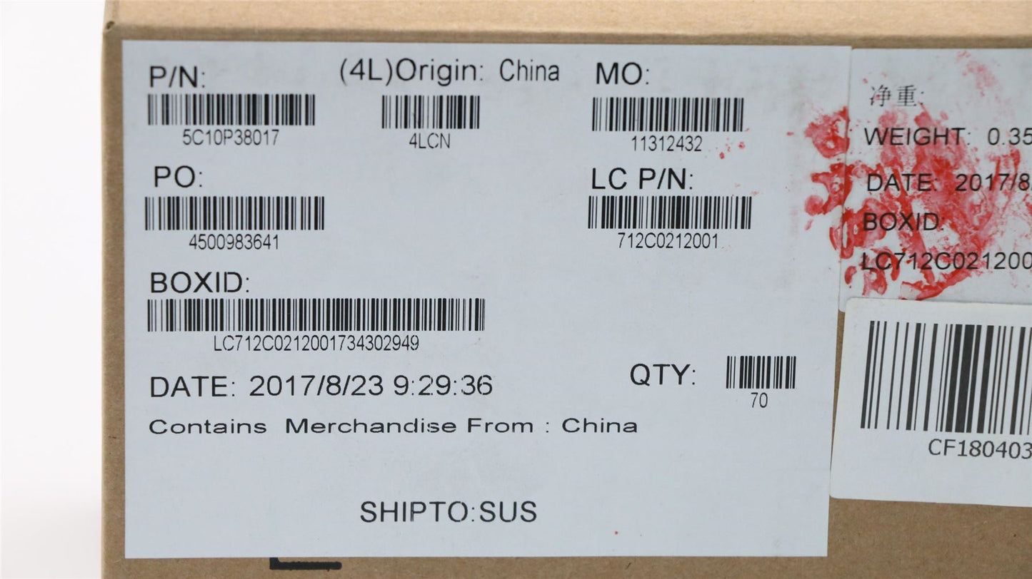 Lenovo EDP Cable L80XN FOR 15T TOUCH 5C10P38017