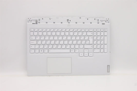 Lenovo 5 15ITH6H Palmrest Cover Touchpad Keyboard Hungarian Silver 5CB1D05101