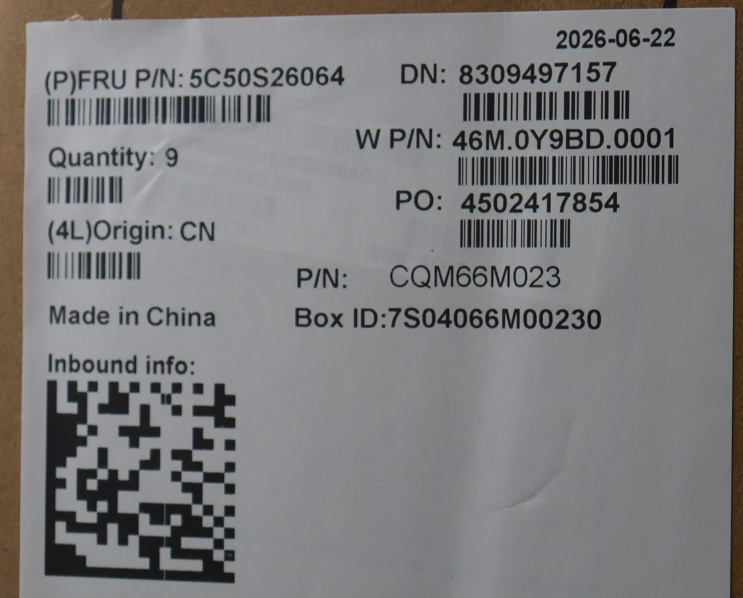 Lenovo CARDPOP W83UE IO BD Board 5C50S26064