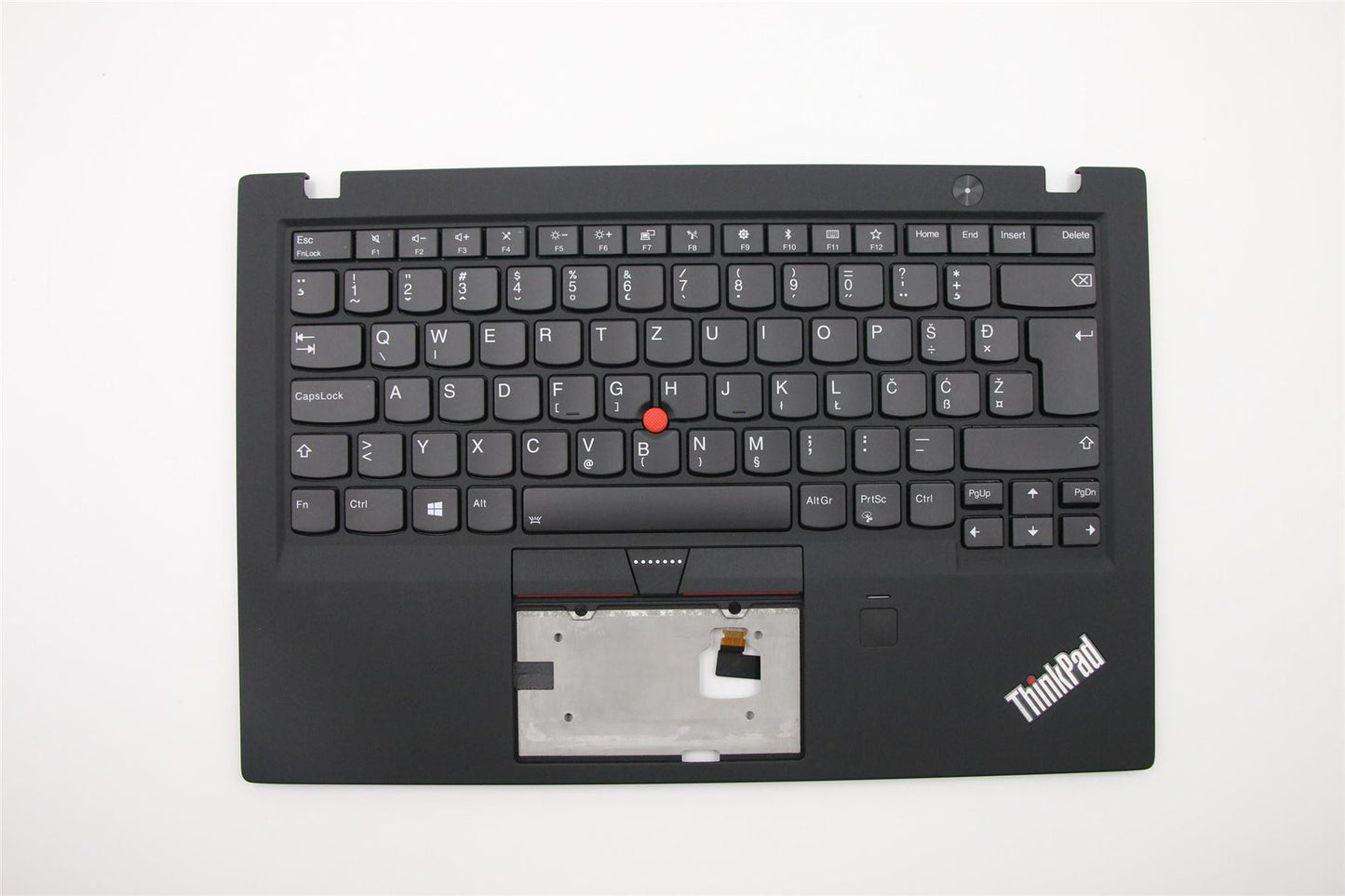 Lenovo Carbon X1 5th Keyboard Palmrest Top Cover Slovenian Black 01LX531