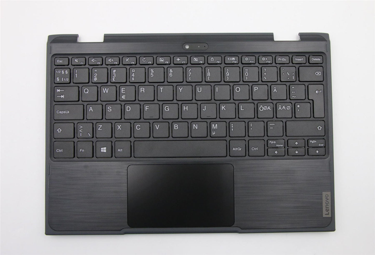 Lenovo Notebook 300e 2nd Keyboard Palmrest Nordic Black 5CB0T45128