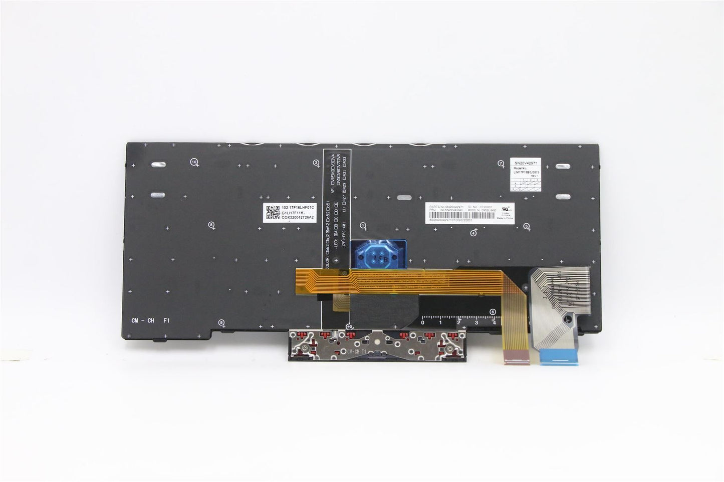 Lenovo ThinkPad L13 2 X13 Keyboard Belgian Black Backlit 5N20V43043