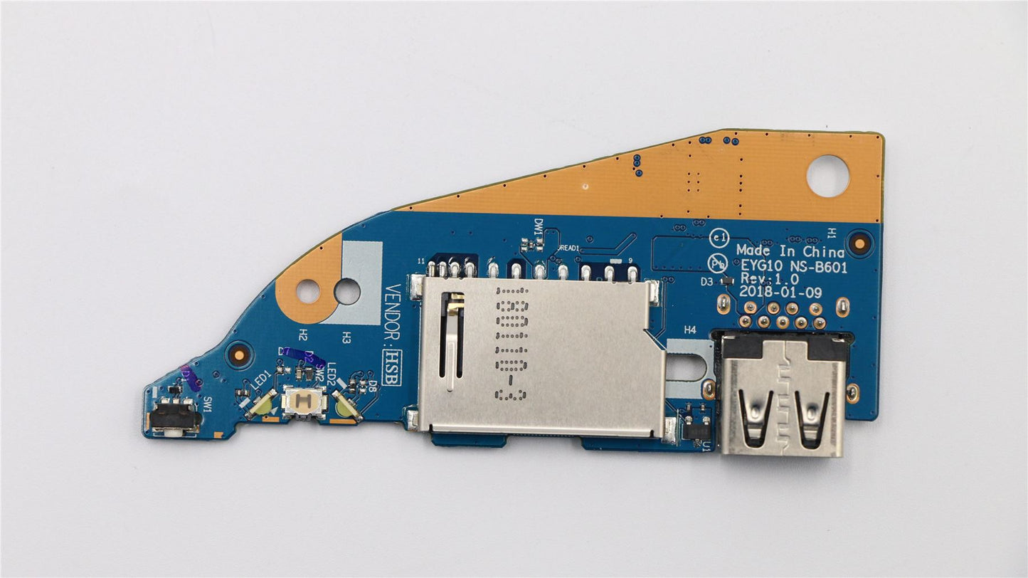 Lenovo Flex 530-14IKB 6-14IKB USB-A SD Card Reader Board 5C50R08719