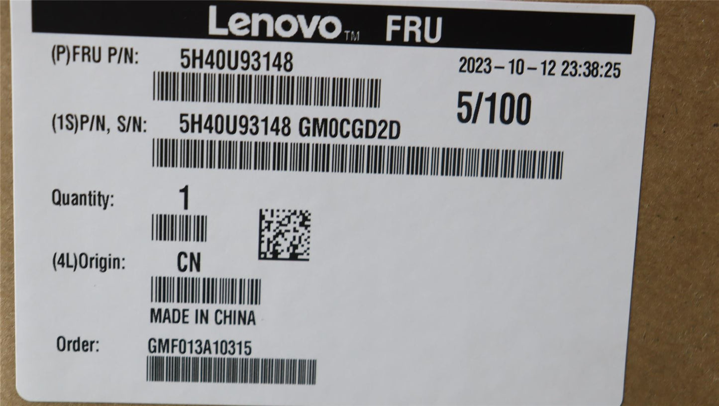 Lenovo HEATSINK Cooler Kit for 125W CPU 5H40U93148