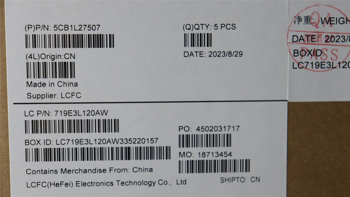 Lenovo Upper Case ASM_FRA L82XQ AG BL 5CB1L27507
