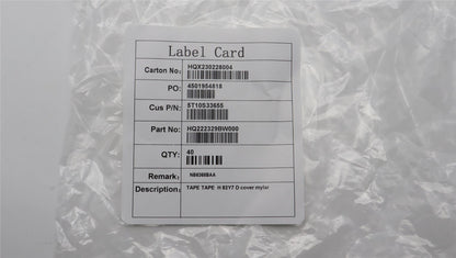 Lenovo TAPE TAPE H 82Y7 D cover mylar 5T10S33655