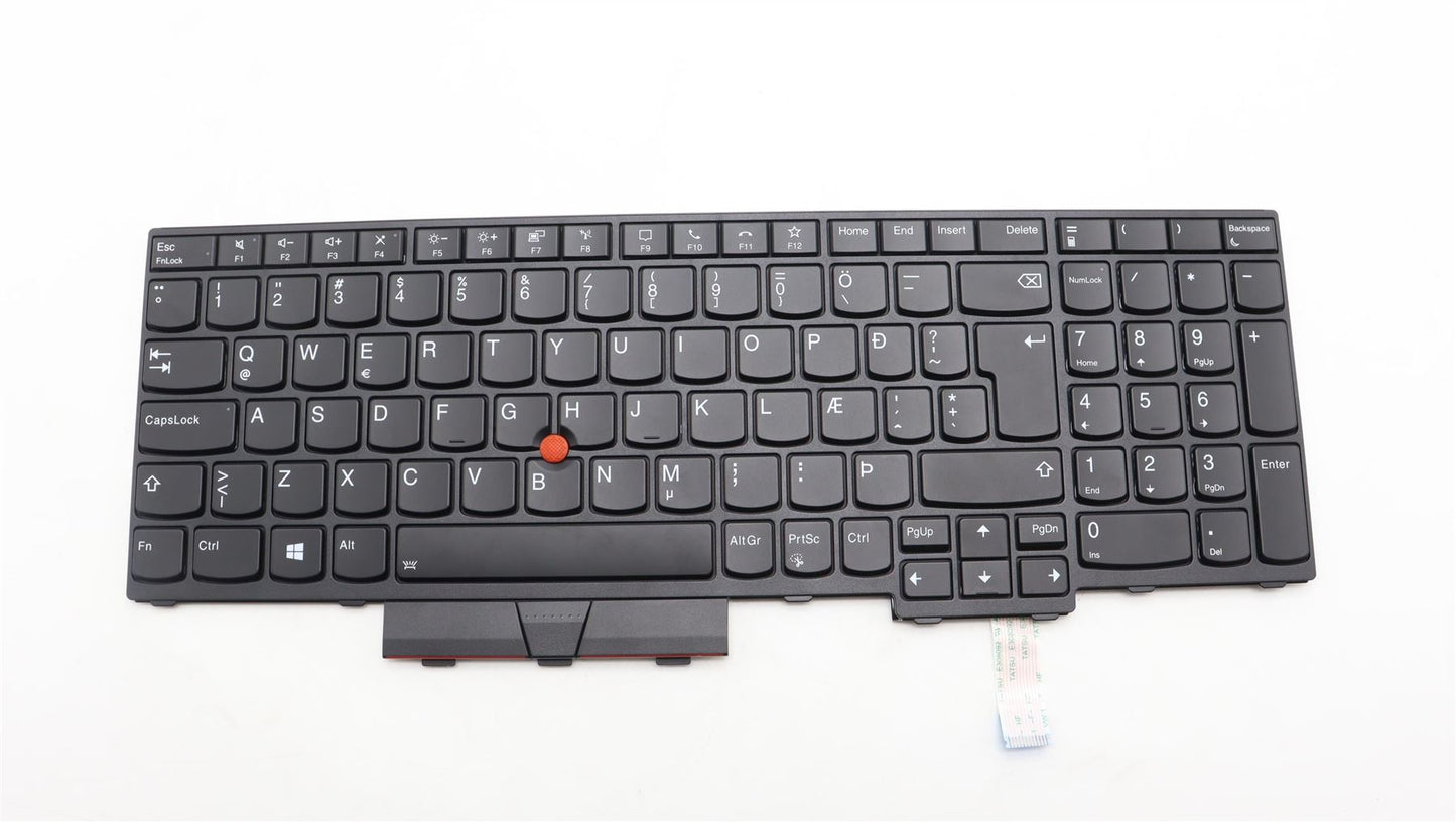 Lenovo ThinkPad P17 Gen 1 Keyboard Icelandic Black Backlit 5M10Z54380