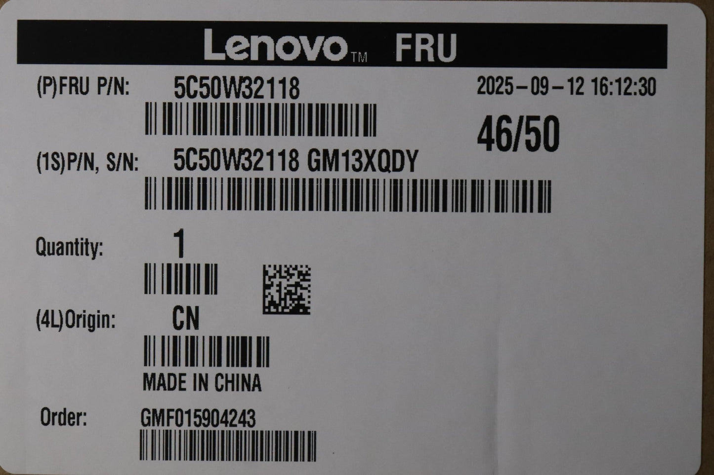 Lenovo CARDPOP BLD card RTD3 Riser Board 5C50W32118