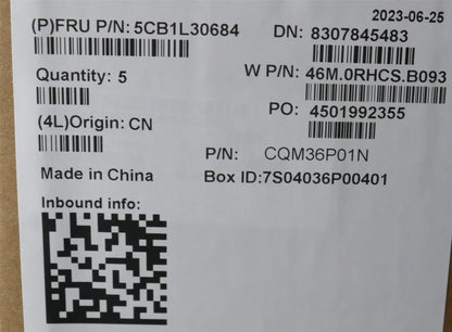 Lenovo Upper Case ASM_CZE/SLK W82Y0 AGBL 5CB1L30684