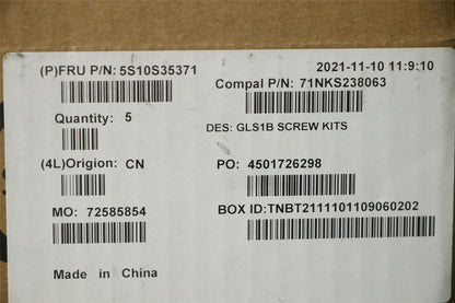 Lenovo IdeaPad 1-15ADA7 Screw Screws Set Kit 5S10S35371