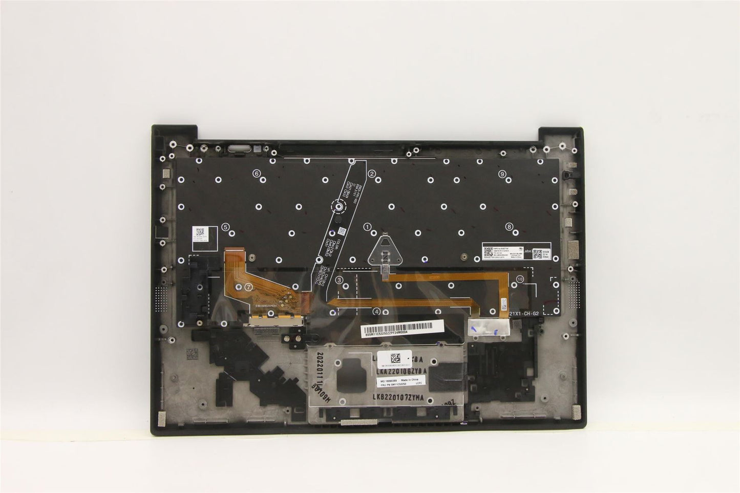 Lenovo ThinkPad X1 9th Gen Keyboard Palmrest Top Cover Norwegian 5M11C53250