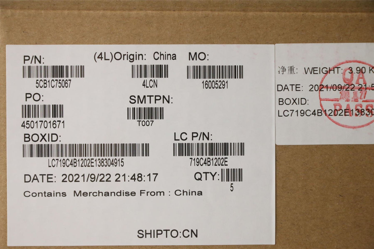 Lenovo Upper Case ASM_ITA L82KV FP A/GUMA 5CB1C75067