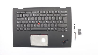 Lenovo Yoga X1 3rd Gen Keyboard Palmrest Top Cover Spanish Black Backlit 01LX808