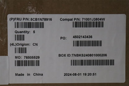 Lenovo UpperCase_ENG C 83G1 CG FP NBL 5CB1N78916