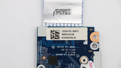 Lenovo QIWY3 W/Cable(USB2.0) Audio I/O USB 2.0 Board 90200373