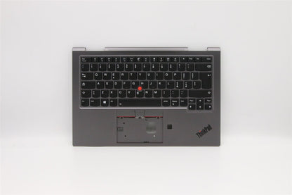 Lenovo Yoga X1 4th Gen Keyboard Palmrest Top Cover Italian Grey 5M10V24856