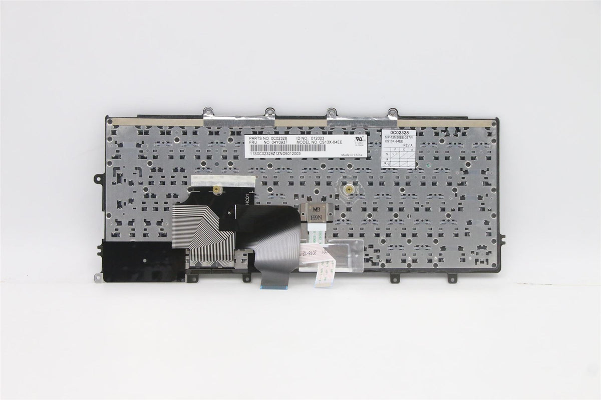 Genuine Lenovo ThinkPad X240 X250 Keyboard Estonian Black 04Y0937