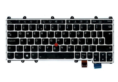 Lenovo Yoga 370 Keyboard UK Silver Backlit 01EN456