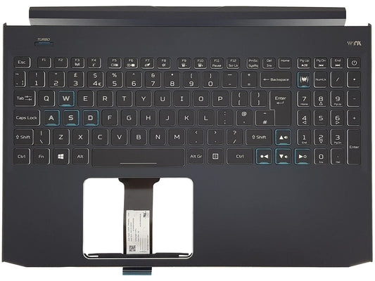 Acer Predator Helios PH315-52 Palmrest Cover Keyboard UK Black 6B.Q53N4.002