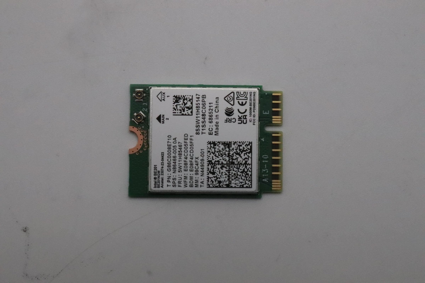 Lenovo WIRELESS Wireless,WLAN,Intel,BE201 2230 WiFi WLAN Intel Board 5W11H85467